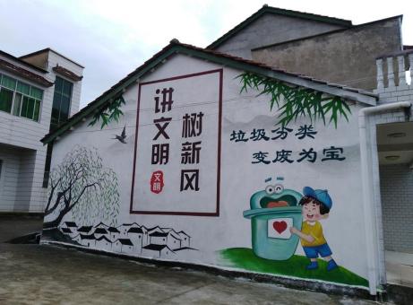 孝昌墙绘是现在流行的墙体广告