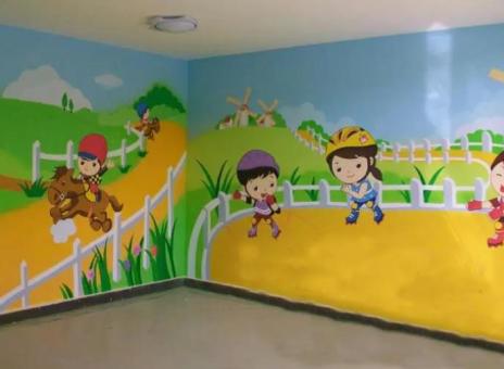 孝昌幼儿园墙体彩绘制作流程及注意事项