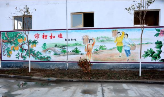 孝昌乡镇文化墙 乡风文明焕发新活力
