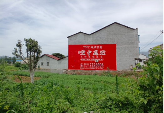 孝昌做墙体广告的意义